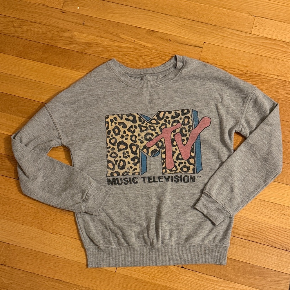 MTV Heather Gray XS Sweatshirt